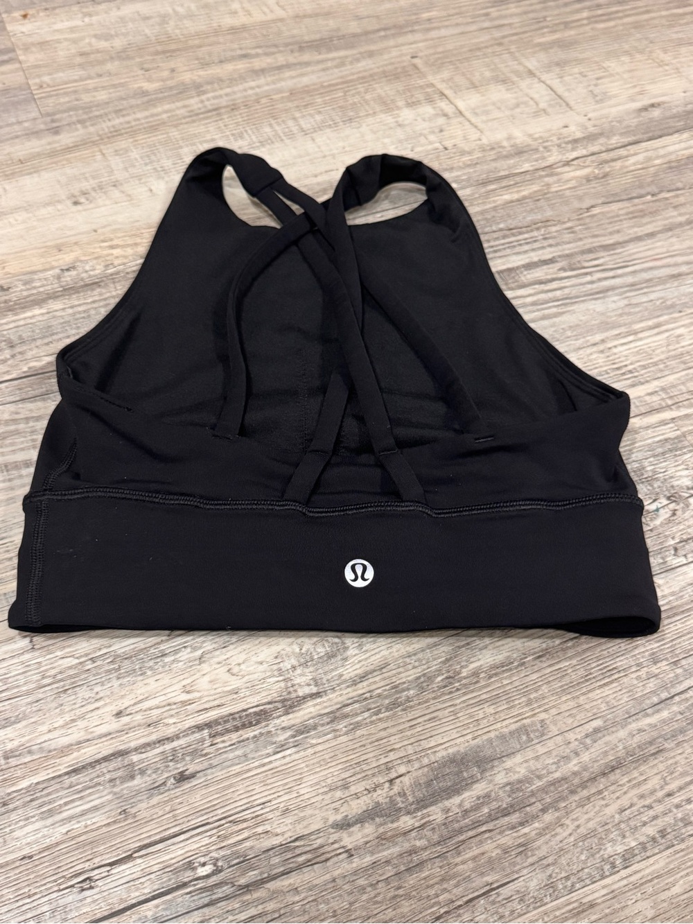 lululemon athletica Black Cross-Back Sports Bra